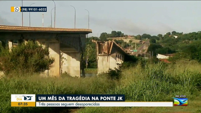 Queda da ponte entre MA e TO completa um mês com impacto na economia e desaparecidos