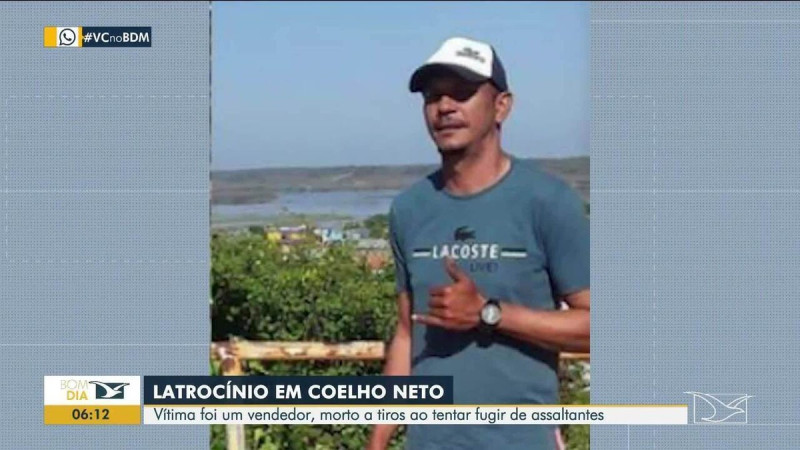 Vendedor ambulante é morto a tiros durante assalto em Coelho Neto 