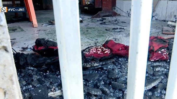 Mulher ateia fogo na casa do namorado em Santa Inês; ela estaria em surto psicótico