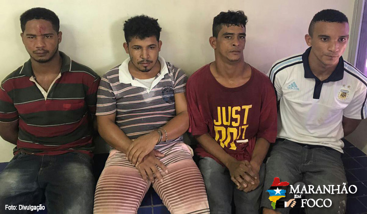 Quatro acusados de assalto são presos no Parque Jair, em São Luís