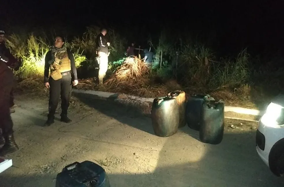 Homem é preso em flagrante furtando mais de 750 litros de combustível de trem em Vitória do Mearim