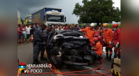 Grave acidente na BR 135 termina com cinco mortos na tarde deste sábado (25/02)