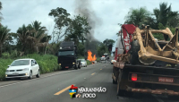 Cinco pessoas morrem carbonizadas em acidente na BR 010 próximo á Campestre