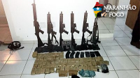 Policiais da SEIC apreendem armamento pesado em Imperatriz