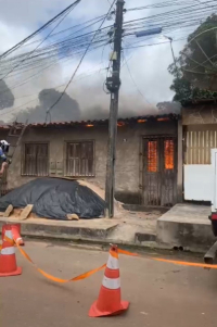 Quitinete pega fogo na Vila Operária, em São José de Ribamar 