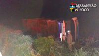 Ônibus com destino a Imperatriz, tomba no estado do Tocantins
