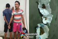 PM de Açailândia apreende menor e outro jovem com drogas no centro da cidade