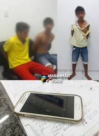 Presos em flagrante realizando assaltos no centro de Açailândia