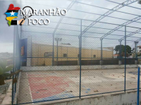 Denúncia - Quadra é ABANDONADA antes da conclusão da obra, no bairro da Alemanha na Capital Maranhense